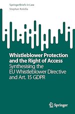 Télécharger le livre :  Whistleblower Protection and the Right of Access