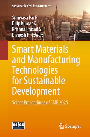 Téléchargez le livre :  Smart Materials and Manufacturing Technologies for Sustainable Development