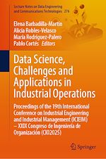 Télécharger le livre :  Data Science, Challenges and Applications in Industrial Operations