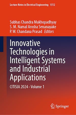 Téléchargez le livre :  Innovative Technologies in Intelligent Systems and Industrial Applications