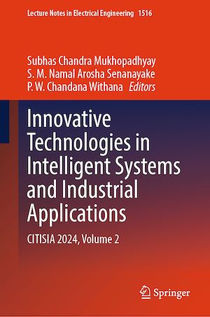 Téléchargez le livre :  Innovative Technologies in Intelligent Systems and Industrial Applications