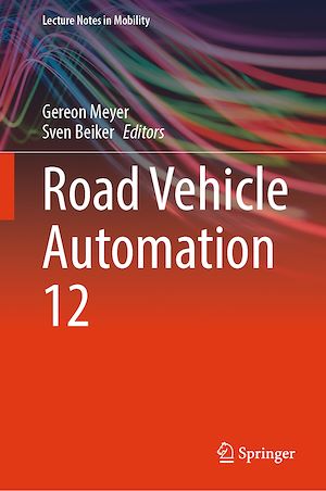 Téléchargez le livre :  Road Vehicle Automation 12