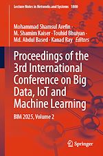 Télécharger le livre :  Proceedings of the 3rd International Conference on Big Data, IoT and Machine Learning
