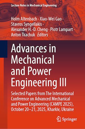 Téléchargez le livre :  Advances in Mechanical and Power Engineering III