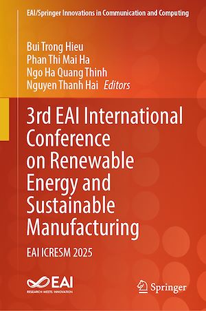 Download the eBook: 3rd EAI International Conference on Renewable Energy and Sustainable Manufacturing
