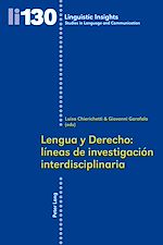 Télécharger le livre :  Lengua y Derecho: líneas de investigación interdisciplinaria