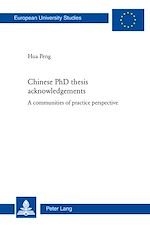 Télécharger le livre :  Chinese PhD thesis acknowledgements