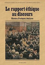 Télécharger le livre :  Le rapport éthique au discours