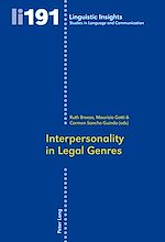 Télécharger le livre :  Interpersonality in Legal Genres