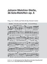 Télécharger le livre :  Johann Melchior Gletle, 36 Solo-Motetten op. 5