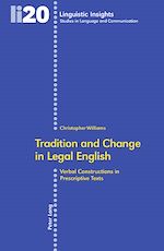 Download this eBook Tradition and Change in Legal English