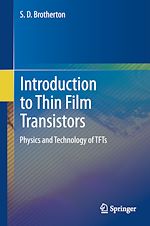 Télécharger le livre :  Introduction to Thin Film Transistors
