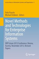 Télécharger le livre :  Novel Methods and Technologies for Enterprise Information Systems