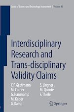 Télécharger le livre :  Interdisciplinary Research and Trans-disciplinary Validity Claims