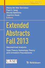 Télécharger le livre :  Extended Abstracts Fall 2013