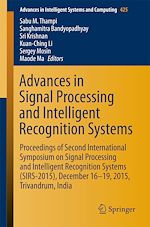 Download this eBook Advances in Signal Processing and Intelligent Recognition Systems