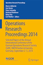 Télécharger le livre :  Operations Research Proceedings 2014
