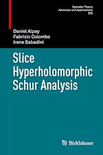 Télécharger le livre :  Slice Hyperholomorphic Schur Analysis