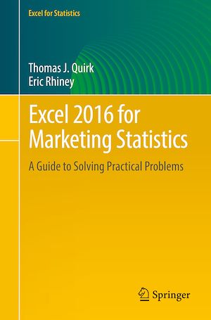 Téléchargez le livre :  Excel 2016 for Marketing Statistics