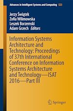 Download this eBook Information Systems Architecture and Technology: Proceedings of 37th International Conference on Information Systems Architecture and Technology – ISAT 2016 – Part III
