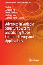 Télécharger le livre :  Advances in Variable Structure Systems and Sliding Mode Control—Theory and Applications