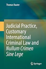Télécharger le livre :  Judicial Practice, Customary International Criminal Law and Nullum Crimen Sine Lege
