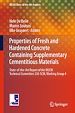 Télécharger le livre :  Properties of Fresh and Hardened Concrete Containing Supplementary Cementitious Materials