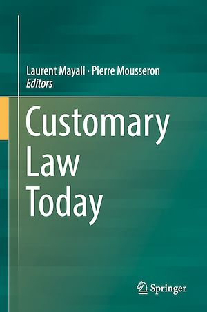 Téléchargez le livre :  Customary Law Today