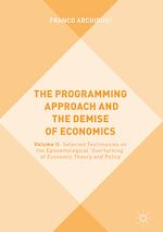 Télécharger le livre :  The Programming Approach and the Demise of Economics