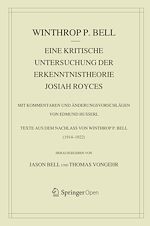 Télécharger le livre :  Eine kritische Untersuchung der Erkenntnistheorie Josiah Royces