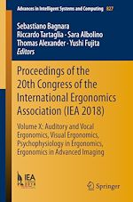 Télécharger le livre :  Proceedings of the 20th Congress of the International Ergonomics Association (IEA 2018)