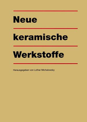 Téléchargez le livre :  Neue keramische Werkstoffe