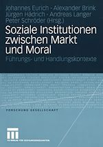 Télécharger le livre :  Soziale Institutionen zwischen Markt und Moral