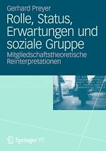 Télécharger le livre :  Rolle, Status, Erwartungen und soziale Gruppe