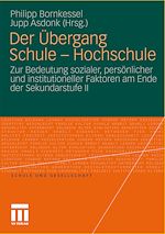 Télécharger le livre :  Der Übergang Schule - Hochschule