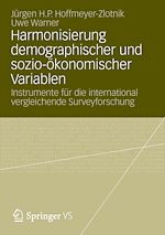 Télécharger le livre :  Harmonisierung demographischer und sozio-ökonomischer Variablen