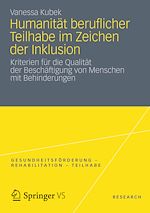 Télécharger le livre :  Humanität beruflicher Teilhabe im Zeichen der Inklusion