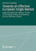 Télécharger le livre :  Towards an Effective European Single Market
