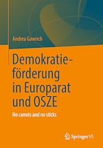 Télécharger le livre :  Demokratieförderung von Europarat und OSZE