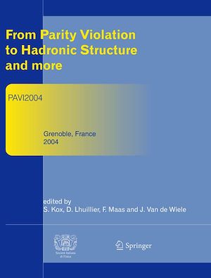 Téléchargez le livre :  From Parity Violation to Hadronic Structure and more