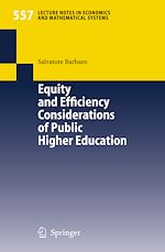 Télécharger le livre :  Equity and Efficiency Considerations of Public Higher Education
