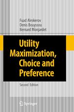 Télécharger le livre :  Utility Maximization, Choice and Preference