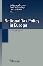 Télécharger le livre :  National Tax Policy in Europe