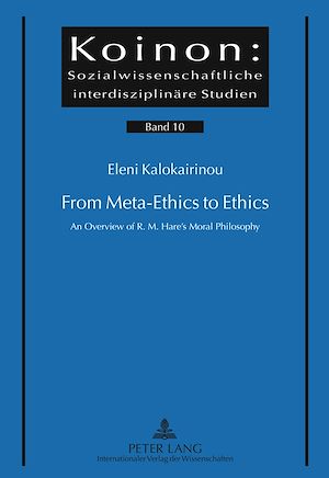Téléchargez le livre :  From Meta-Ethics to Ethics