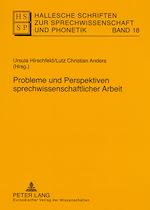 Télécharger le livre :  Probleme und Perspektiven sprechwissenschaftlicher Arbeit
