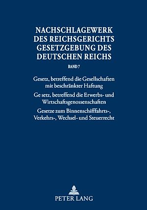 Téléchargez le livre :  Nachschlagewerk des Reichsgerichts – Gesetzgebung des Deutschen Reichs