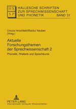 Télécharger le livre :  Aktuelle Forschungsthemen der Sprechwissenschaft 2