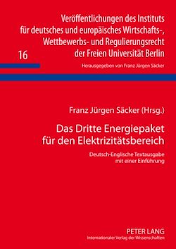 Télécharger le livre :  Das Dritte Energiepaket fuer den Elektrizitaetsbereich