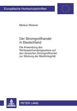 Télécharger le livre :  Der Stromgroßhandel in Deutschland