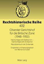 Télécharger le livre :  Oberster Gerichtshof fuer die Britische Zone (1948-1950)
